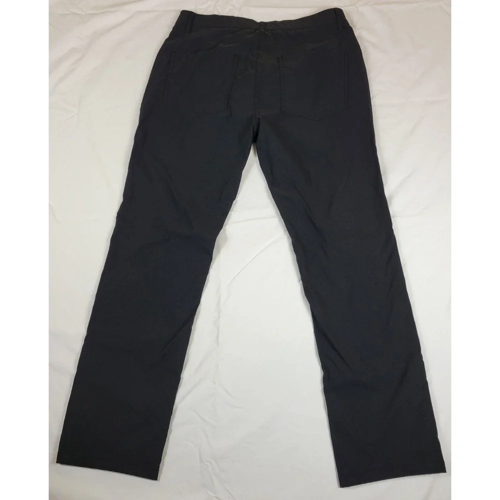 Desert Dunes Mens Black Nylon Spandex Tech Athletic Golf Outdoor Pants 33W 30L - Picture 5 of 9